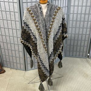 ANTHROPOLOGIE Knit Kimono Multi Color One Size.